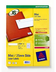 L7656-25 Avery Laser White Mini Labels