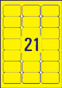 RL21 Yellow Address Labels