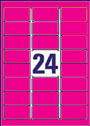 RL24 Flourescent Pink Address Labels