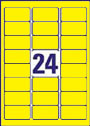 RL24 Yellow Address Labels