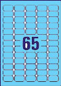 RL65 Blue Mini Labels