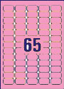 RL65 Pink Mini Labels