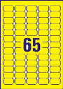 RL65 Yellow Mini Labels