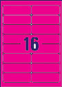 RL16 Flourescent Pink Address Labels