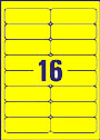 RL16 Flourescent Yellow Address Labels
