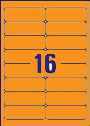 RL16 Orange Address Labels