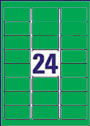 RL24 Green Address Labels